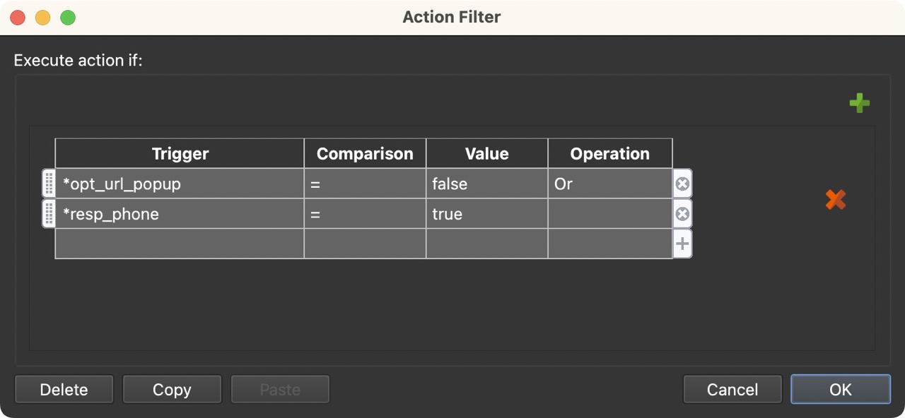 The Action Filter